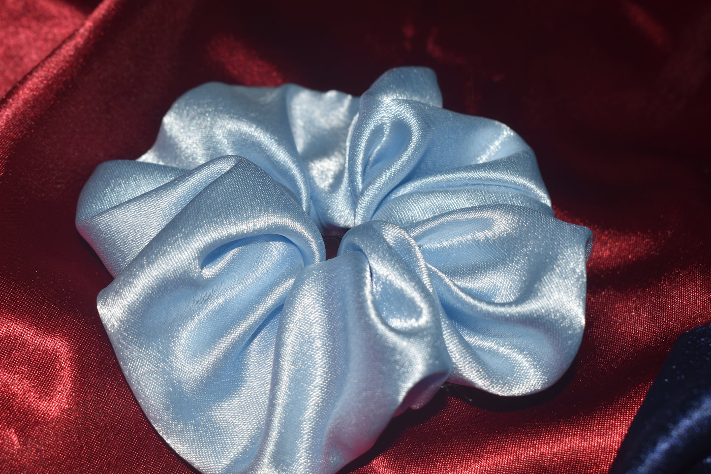 Sky blue scrunchie