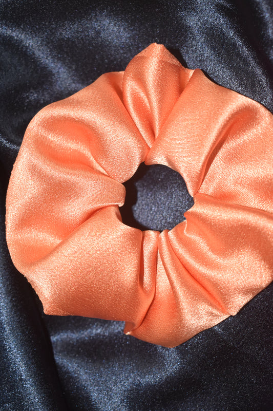 orange peach scrunchie