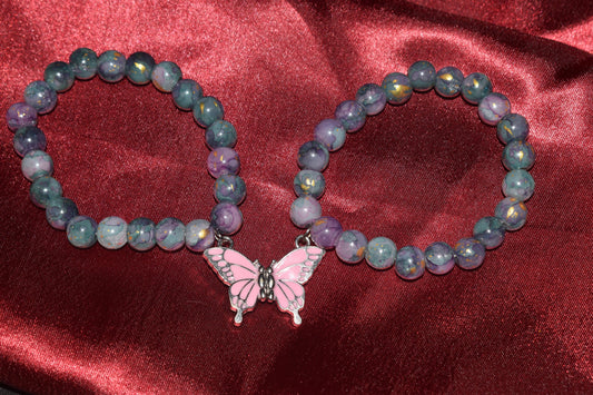 Bestfriends Butterfly Magnet Bracelet
