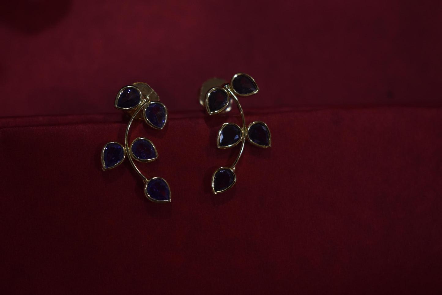 Polki Kundan Stem Earrings