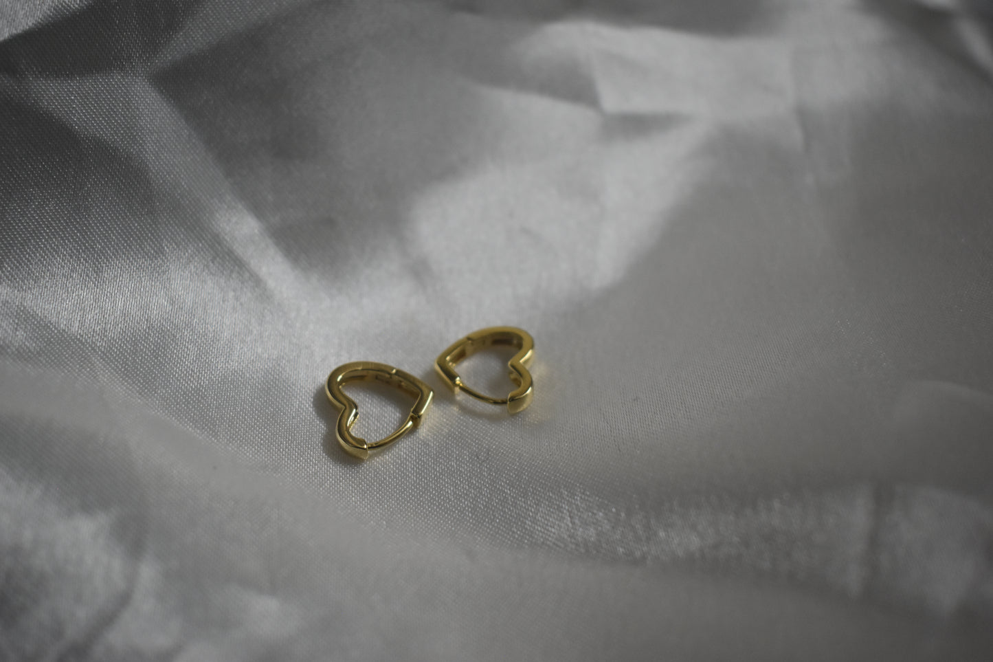 Hoop Heart Earrings
