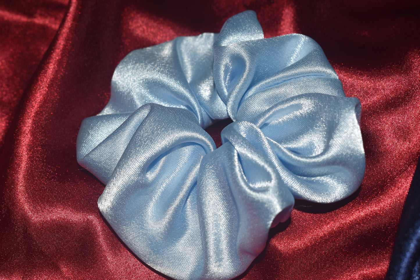 Sky blue scrunchie