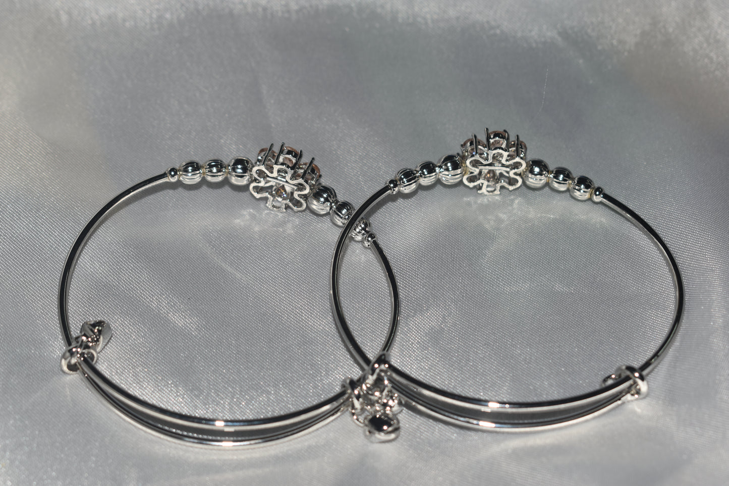 Silver Anti-Tarnish Adjustable Bangles