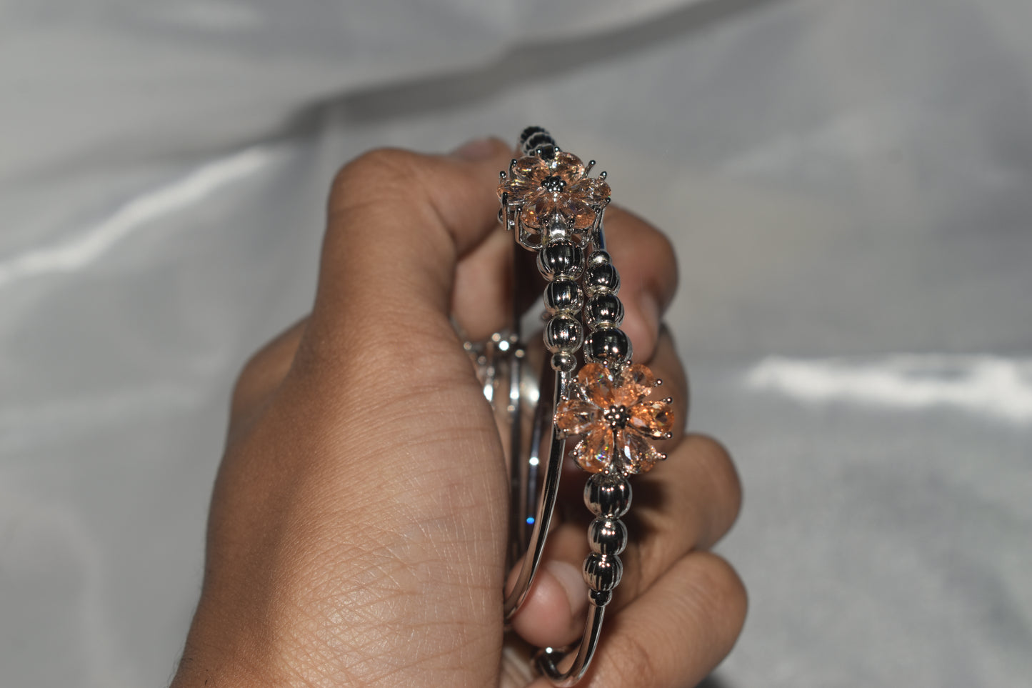 Silver Anti-Tarnish Adjustable Bangles