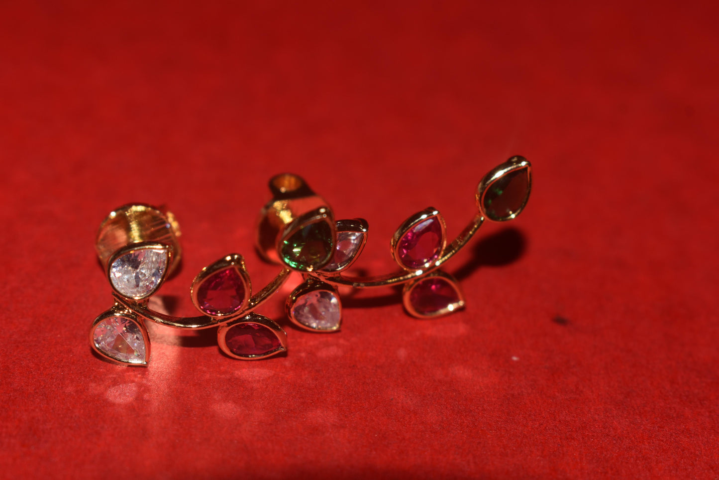 Polki Kundan Stem Earrings