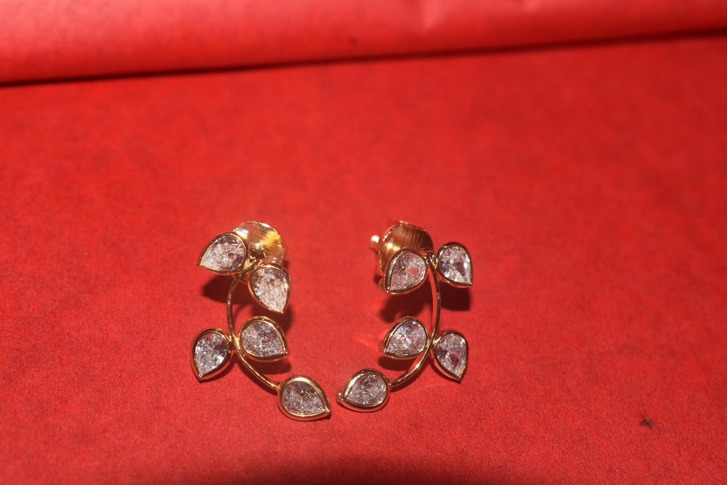 Polki Kundan Stem Earrings